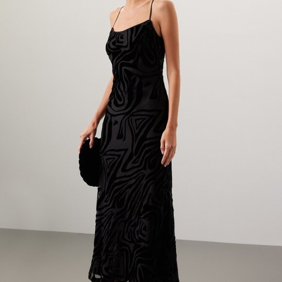 Ronny Kobo Burnout Slip Dress, 8 - Picture 1 of 16